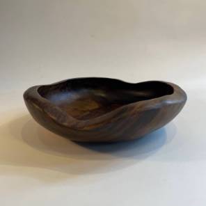 A Shallow Olive Wood Bowl